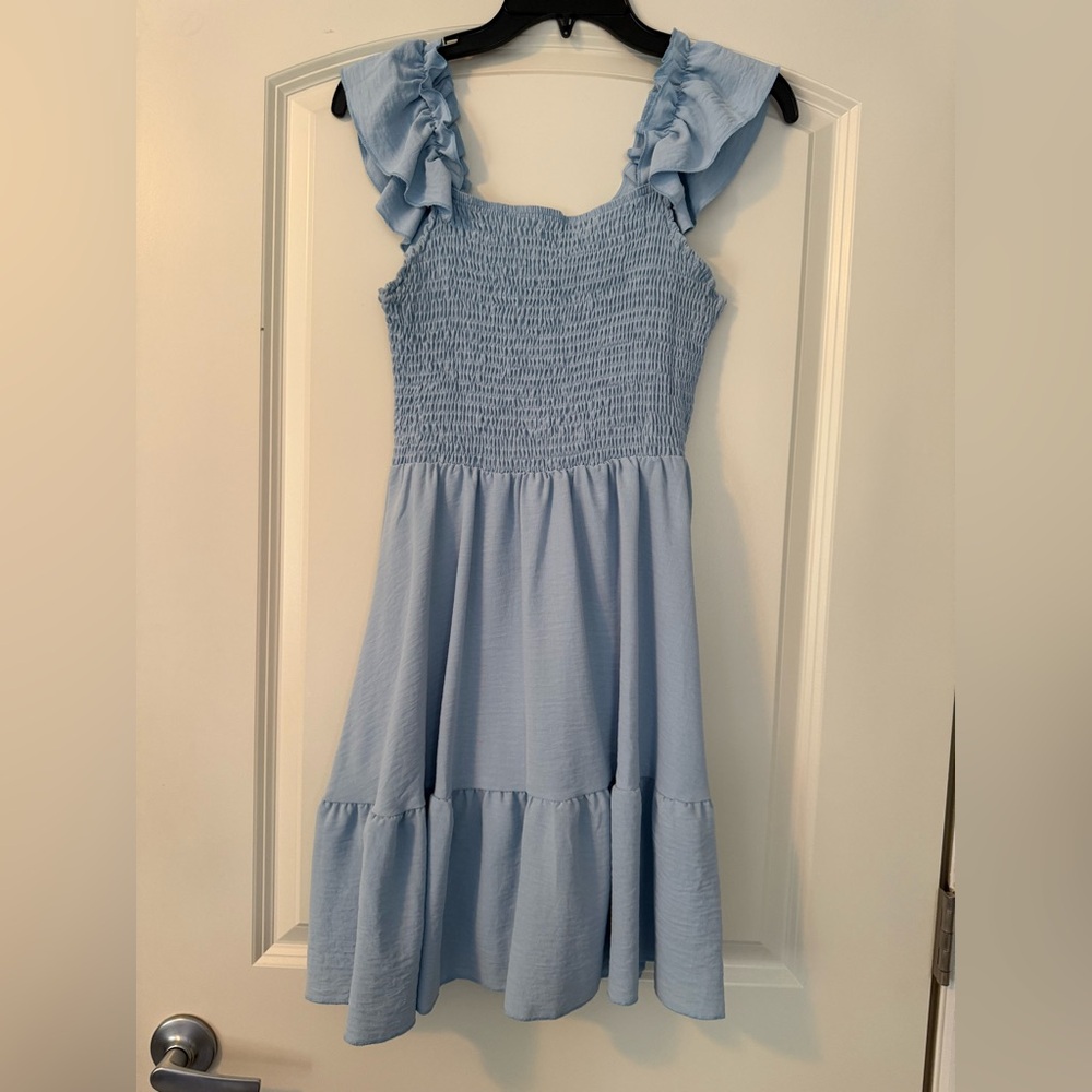 Blue dress